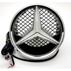 Silver Chrome (Grill Face) Emblem Light for Mercedes-Benz 2005 to 2011 Models